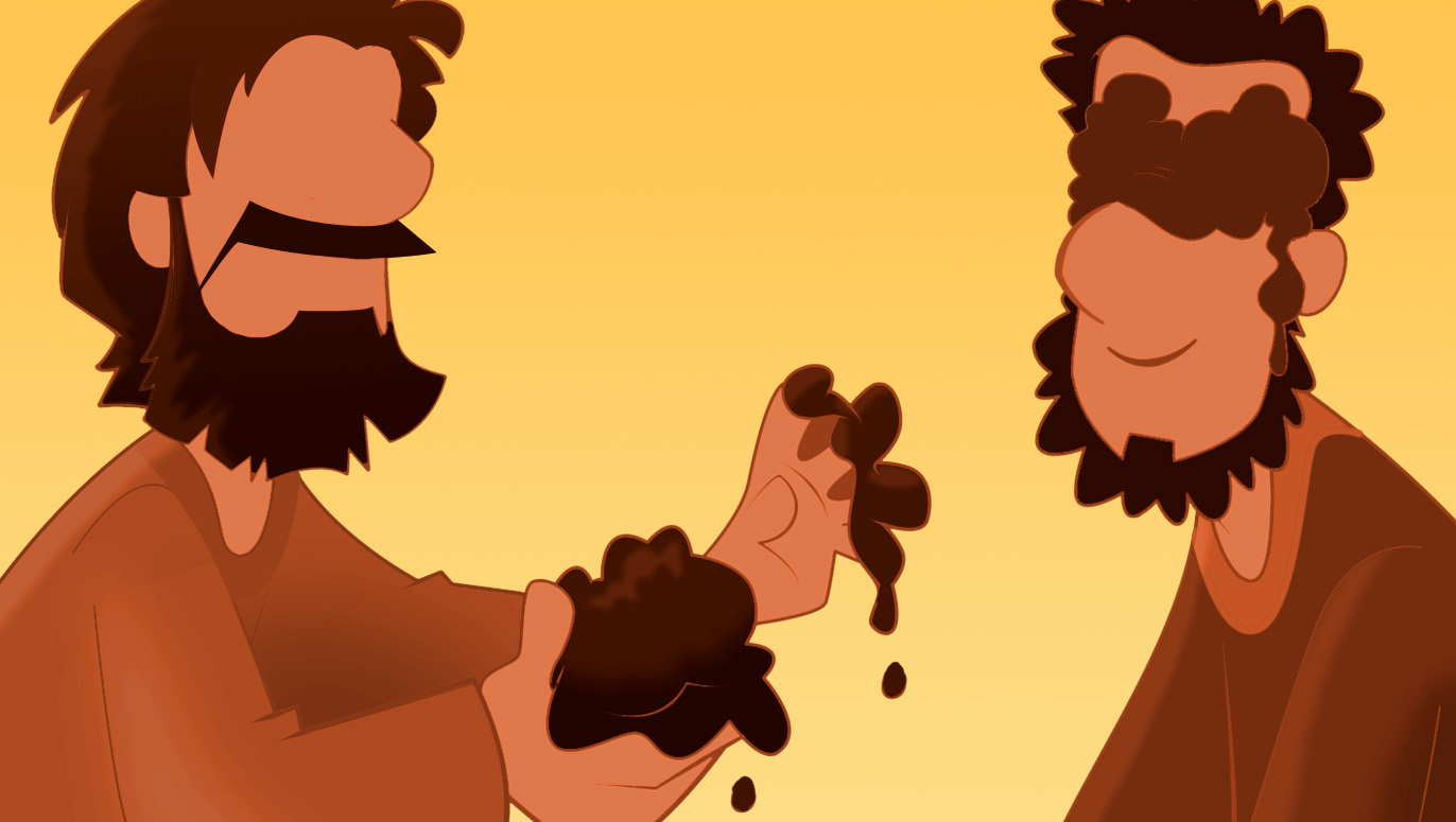Bible Stories from Kids Corner - Jesus Heals a Man Who Couldn’t See